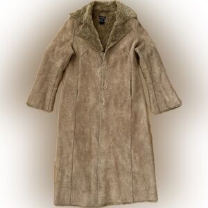 Vintage Le Chateau Tan Long Penny Lane Coat